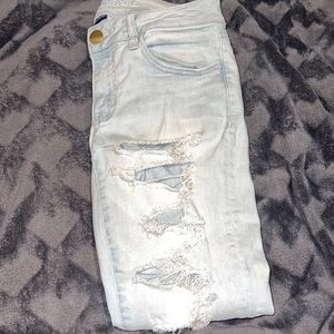 low rise super stretch light watch jeans